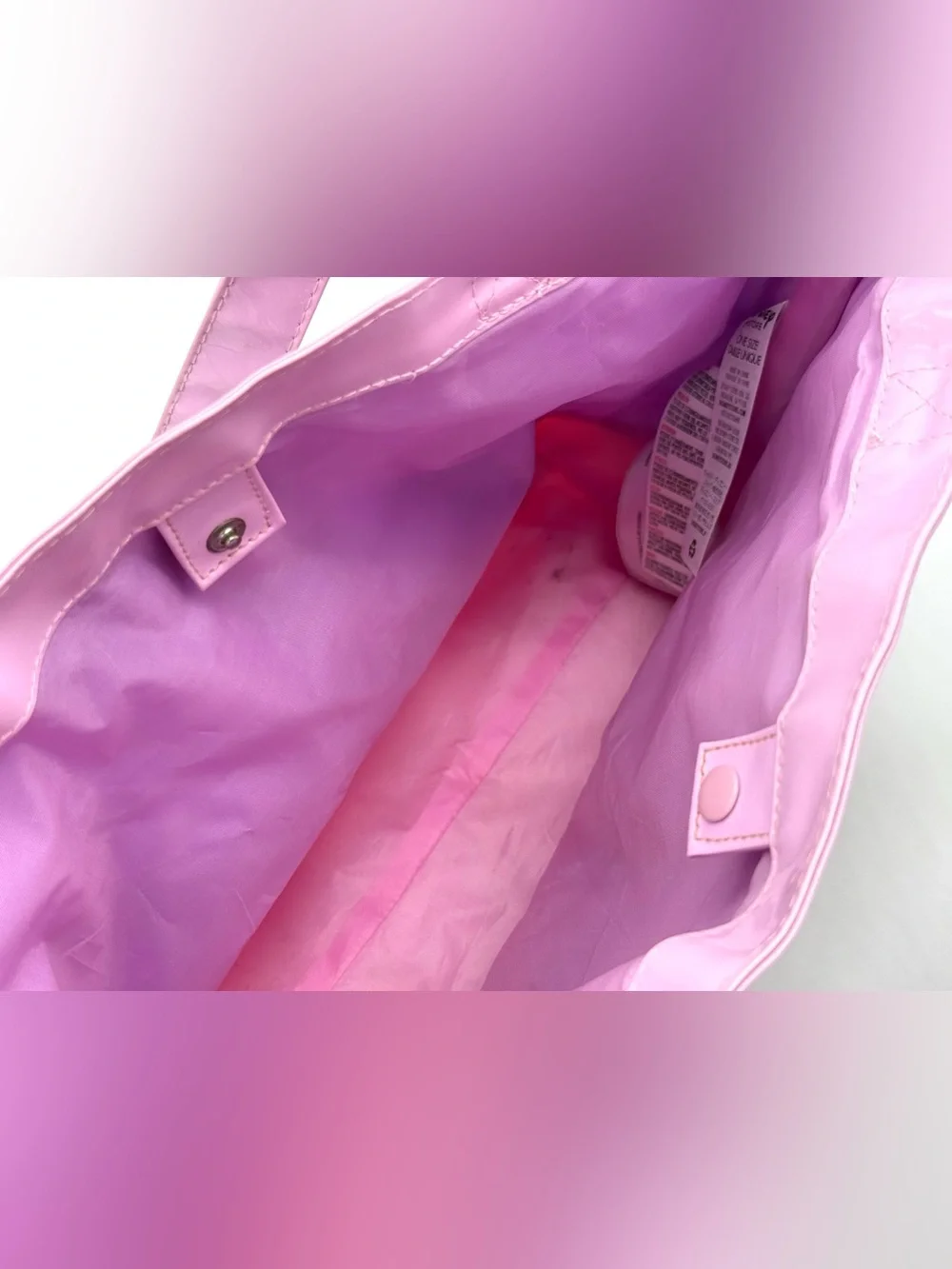 GUC Disney Store Princesses Glittery PVC Swim / Beach / Pool Bag in Purple